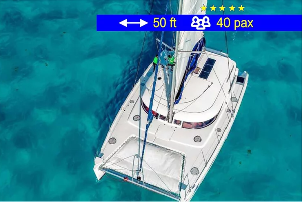 17.Catamaran Tours Deluxe Cancun 50 ft / 40 pax