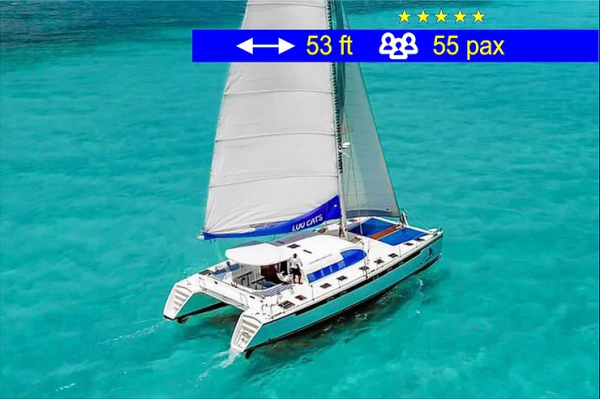 16.Cancun Tourism Catamaran 53 ft / 55 pax