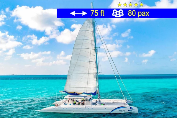 13.Catamaran Tours Large Group 75 ft / 80 pax