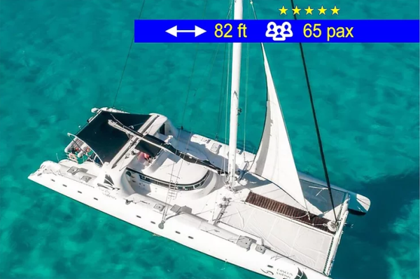 14.Catamaran Tours Amazing Cancun 82 ft / 65 pax